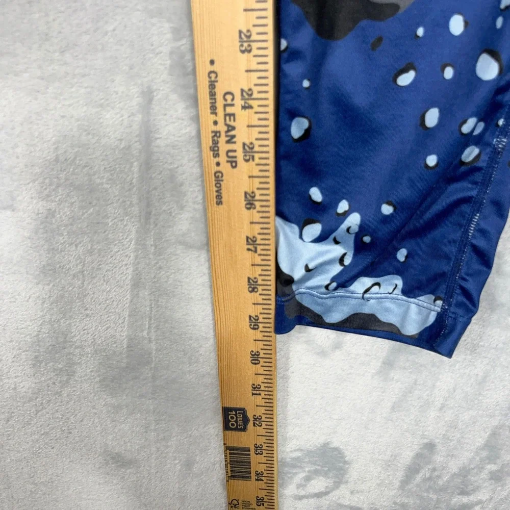 Ethika Mens Leggings XL Blue Camo Familie Compression Athletic Gym Streetwear